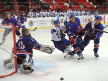 Фоторепортаж с матча чемпионата Мира в первом дивизионе Великобритания — Казахстан 1:4