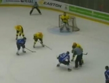 Видеообзор матча ВХЛ «Кристалл» — «Сарыарка» 1:2