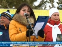 В Астане лыжники открыли зимний сезон