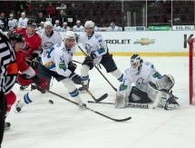 Фоторепортаж с матча КХЛ «Металлург» Нк — «Барыс» 6:8