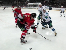 Фоторепортаж с матча КХЛ «Металлург» Нк — «Барыс» 6:8