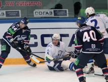 Фоторепортаж с матча КХЛ «Сибирь» — «Барыс» 3:1