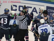 Фоторепортаж с матча КХЛ «Сибирь» — «Барыс» 3:1