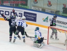 Фоторепортаж с матча КХЛ «Сибирь» — «Барыс» 3:1