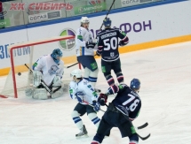 Фоторепортаж с матча КХЛ «Сибирь» — «Барыс» 3:1