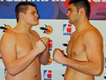 Фоторепортаж с церемонии взвешивания матчевой встречи WSB «German Eagles» — «Astana Arlans»