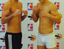 Фоторепортаж с церемонии взвешивания матчевой встречи WSB «German Eagles» — «Astana Arlans»