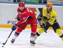 Фоторепортаж с матча ВХЛ «Локомотив» — «Сарыарка» 4:3 Б