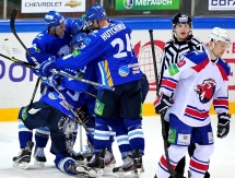 Фоторепортаж с матча КХЛ «Барыс» — «Лев» 5:1