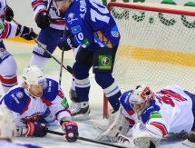 Фоторепортаж с матча КХЛ «Барыс» — «Лев» 5:1