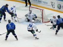 Фоторепортаж с матча КХЛ «Нефтехимик» — «Барыс» 2:1