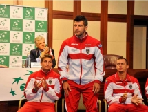 Фоторепортаж с жеребьевки матча Кубка Дэвиса Казахстан — Австрия