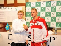 Фоторепортаж с жеребьевки матча Кубка Дэвиса Казахстан — Австрия