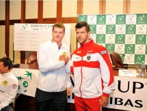 Фоторепортаж с жеребьевки матча Кубка Дэвиса Казахстан — Австрия