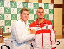 Фоторепортаж с жеребьевки матча Кубка Дэвиса Казахстан — Австрия