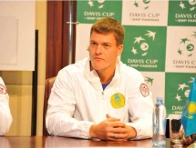 Фоторепортаж с жеребьевки матча Кубка Дэвиса Казахстан — Австрия