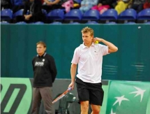 Фоторепортаж с матча Кубка Дэвиса Андрей Голубев — Андреас Хайдер-Маурер