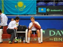 Фоторепортаж с матча Кубка Дэвиса Андрей Голубев — Андреас Хайдер-Маурер