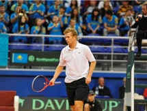 Фоторепортаж с матча Кубка Дэвиса Андрей Голубев — Андреас Хайдер-Маурер