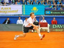 Фоторепортаж с матча Кубка Дэвиса Андрей Голубев — Андреас Хайдер-Маурер