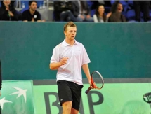 Фоторепортаж с матча Кубка Дэвиса Андрей Голубев — Андреас Хайдер-Маурер