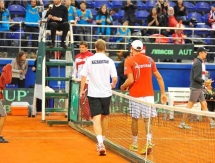 Фоторепортаж с матча Кубка Дэвиса Андрей Голубев — Андреас Хайдер-Маурер