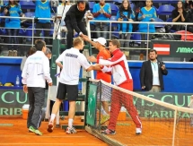 Фоторепортаж с матча Кубка Дэвиса Андрей Голубев — Андреас Хайдер-Маурер