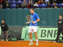 Фоторепортаж с матча Кубка Дэвиса Евгений Королев — Юрген Мельцер