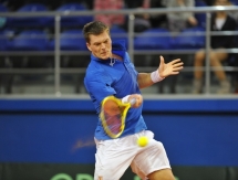 Фоторепортаж с матча Кубка Дэвиса Евгений Королев — Юрген Мельцер