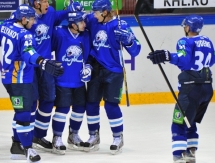 Фоторепортаж с матча КХЛ «Барыс» — «Авангард» 5:4