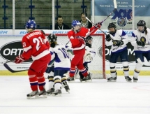 Фоторепортаж с матча финального Олимпийский отборочного турнира Казахстан — Чехия 1:5