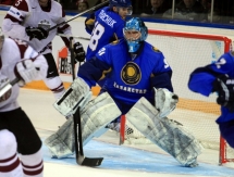 Фоторепортаж с матча финального Олимпийский отборочного турнира Казахстан — Латвия 2:3