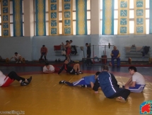 Фоторепортаж с подготовки сборной Казахстана по греко-римской борьбе к Кубку Мира