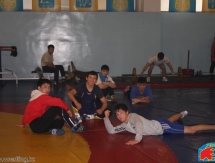 Фоторепортаж с подготовки сборной Казахстана по греко-римской борьбе к Кубку Мира