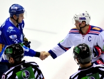 Фоторепортаж с матча КХЛ «Барыс» — СКА 5:4