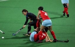 Фоторепортаж с матча Мировой лиги по хоккею на траве Япония — Казахстан 11:0