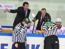 Фоторепортаж с матча КХЛ «Барыс» — «Трактор» 2:3