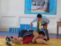 Фоторепортаж с чемпионата Казахстана по греко-римской и вольной борьбе среди инвалидов по слуху