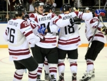 Фоторепортаж с матча финального Олимпийский отборочного турнира Казахстан — Латвия 2:3