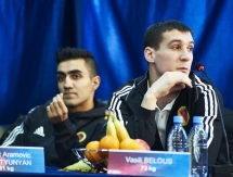 Фоторепортаж с церемонии взвешивания матчевой встречи WSB  «Aстана Arlans» — «German Eagles»