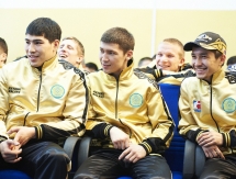 Фоторепортаж с церемонии взвешивания матчевой встречи WSB  «Aстана Arlans» — «German Eagles»