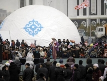 Батыры Астаны показали свою силу в қазақша күрес