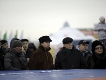 Батыры Астаны показали свою силу в қазақша күрес