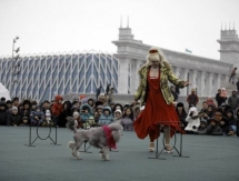 Батыры Астаны показали свою силу в қазақша күрес