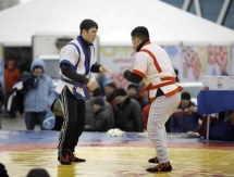 Батыры Астаны показали свою силу в қазақша күрес