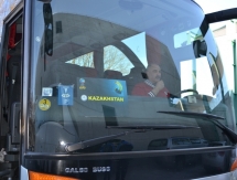 Приезд сборной Казахстана в Елгаву на матч с Россией