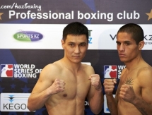 Фоторепортаж с церемонии взвешивания встречи WSB «Astana Arlans» — «Argentina Condors»