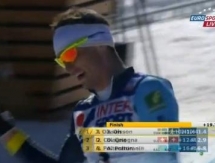 Видео финиша гонки масс-старта на Чемпионате Мира