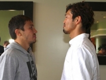 Фото с пресс-конференции Геннадия Головкина и Нобухиро Ишиды