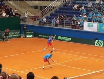 Фоторепортаж со второго игрового дня Кубка Дэвиса Казахстан — Чехия